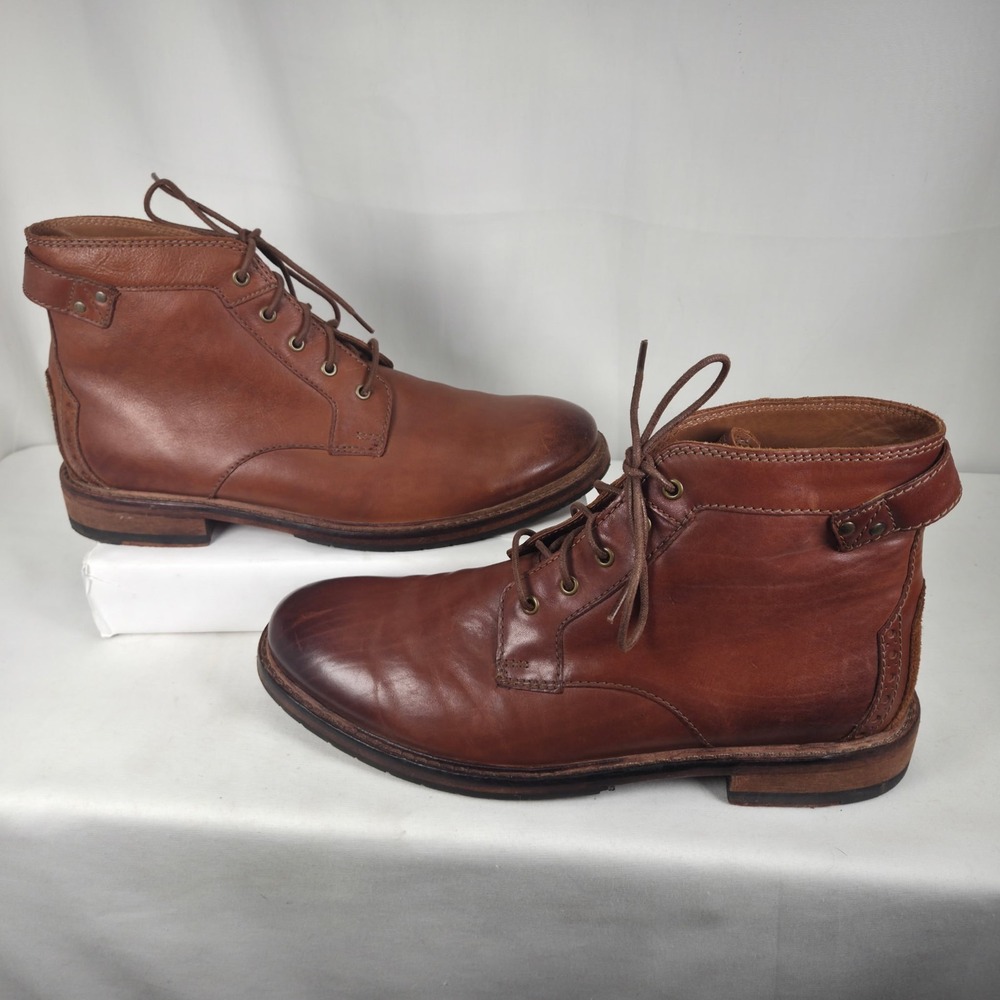Clarks Boots Clarkdale Bud Boot Mens US 10.5 Brown Leather Ankle Chukka Lace Up